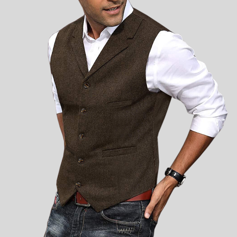 Leichter Herren-Gilet | Kurzarm
