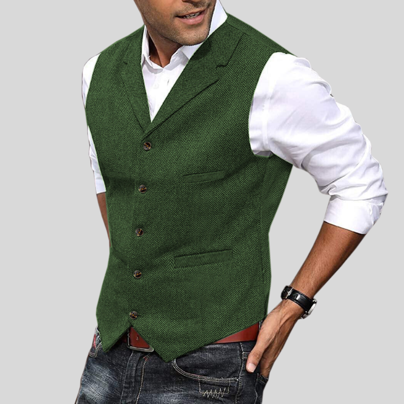 Leichter Herren-Gilet | Kurzarm