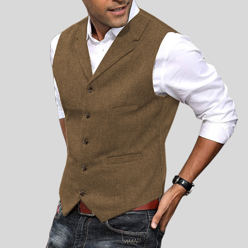Leichter Herren-Gilet | Kurzarm