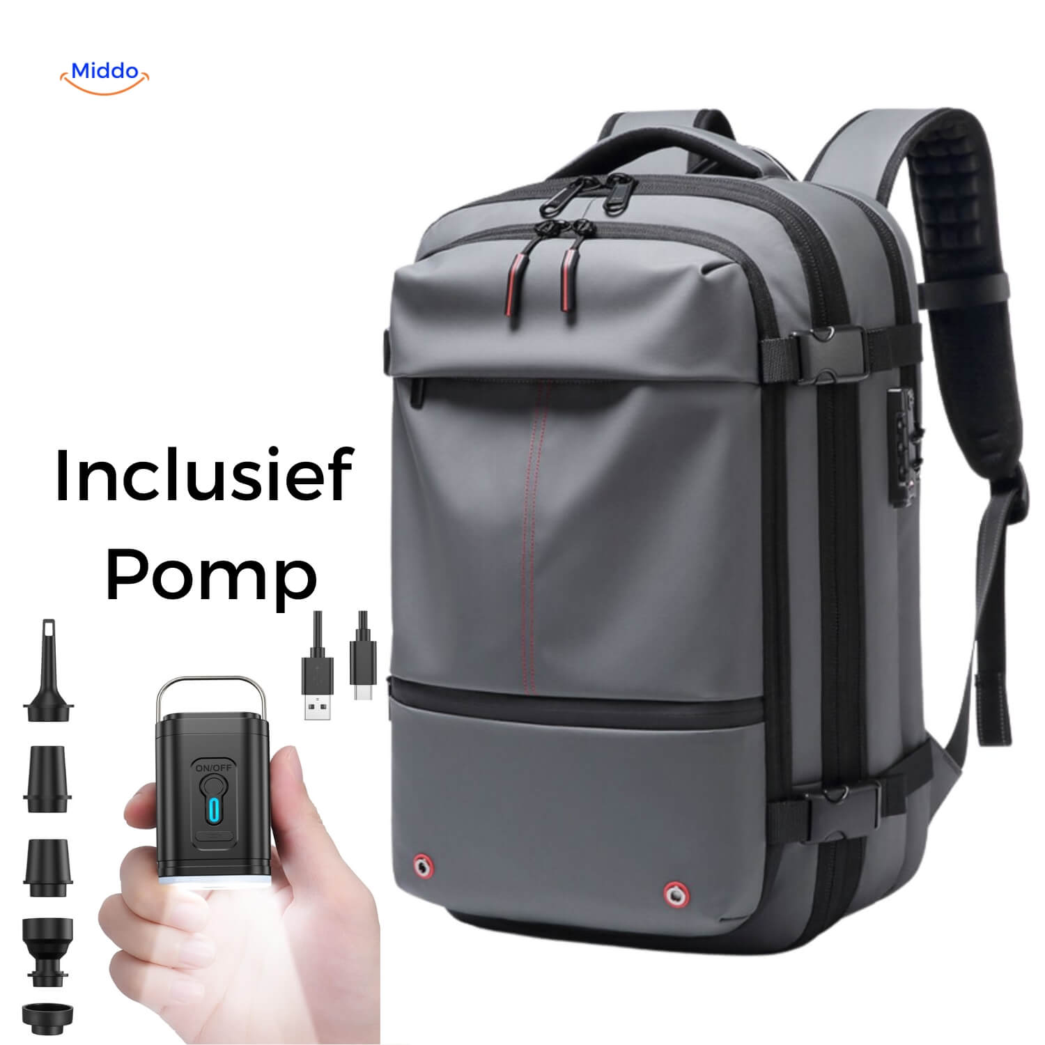 VakuMax Kompressionsreisetasche | Platzsparende Reisetasche für müheloses Packen