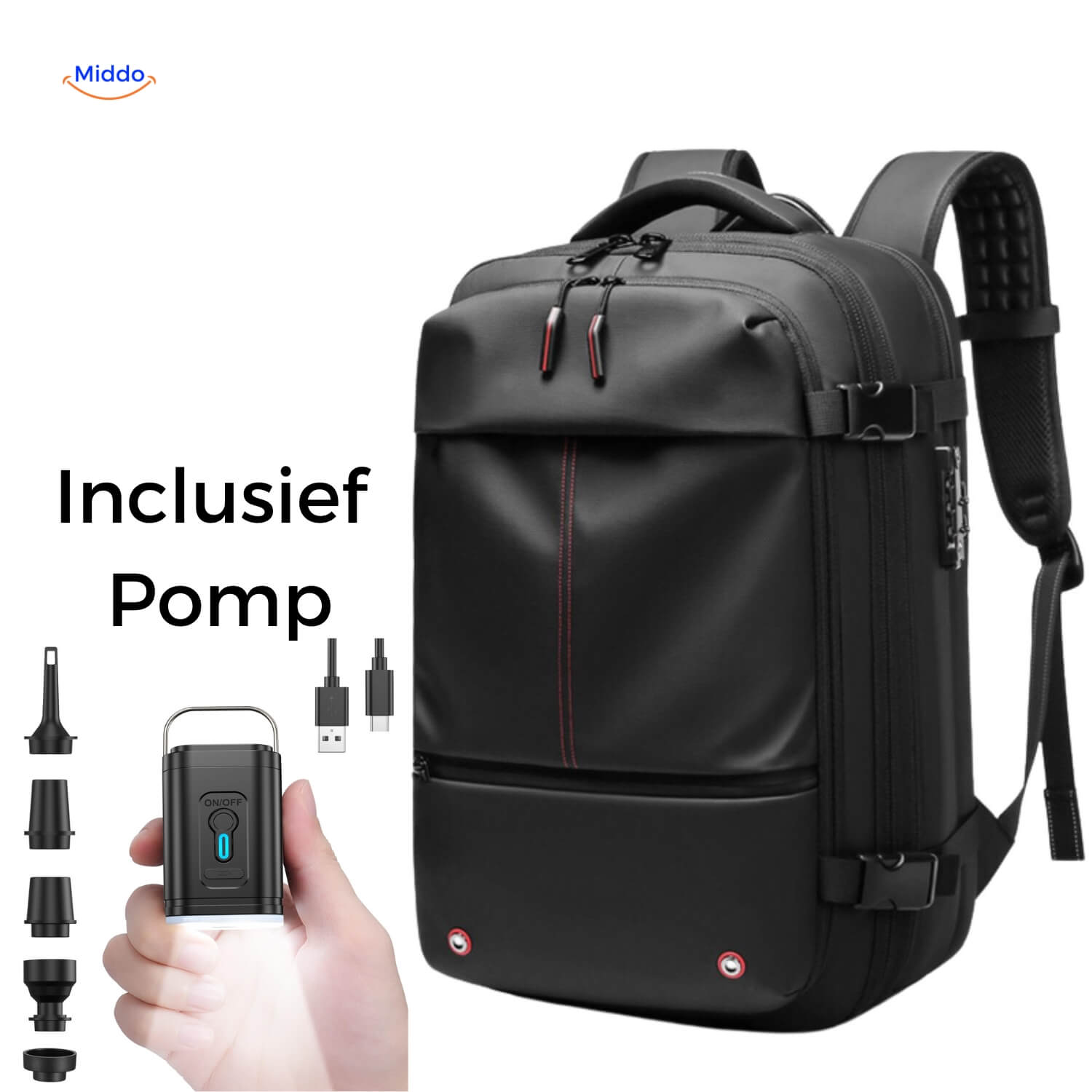VakuMax Kompressionsreisetasche | Platzsparende Reisetasche für müheloses Packen