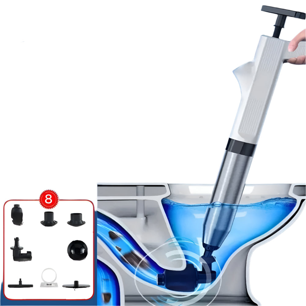 AquaLux Turbo Luftdruck-Rohrreiniger 2.0 | Effektive Lösung für alle Ihre Abflussverstopfungen!