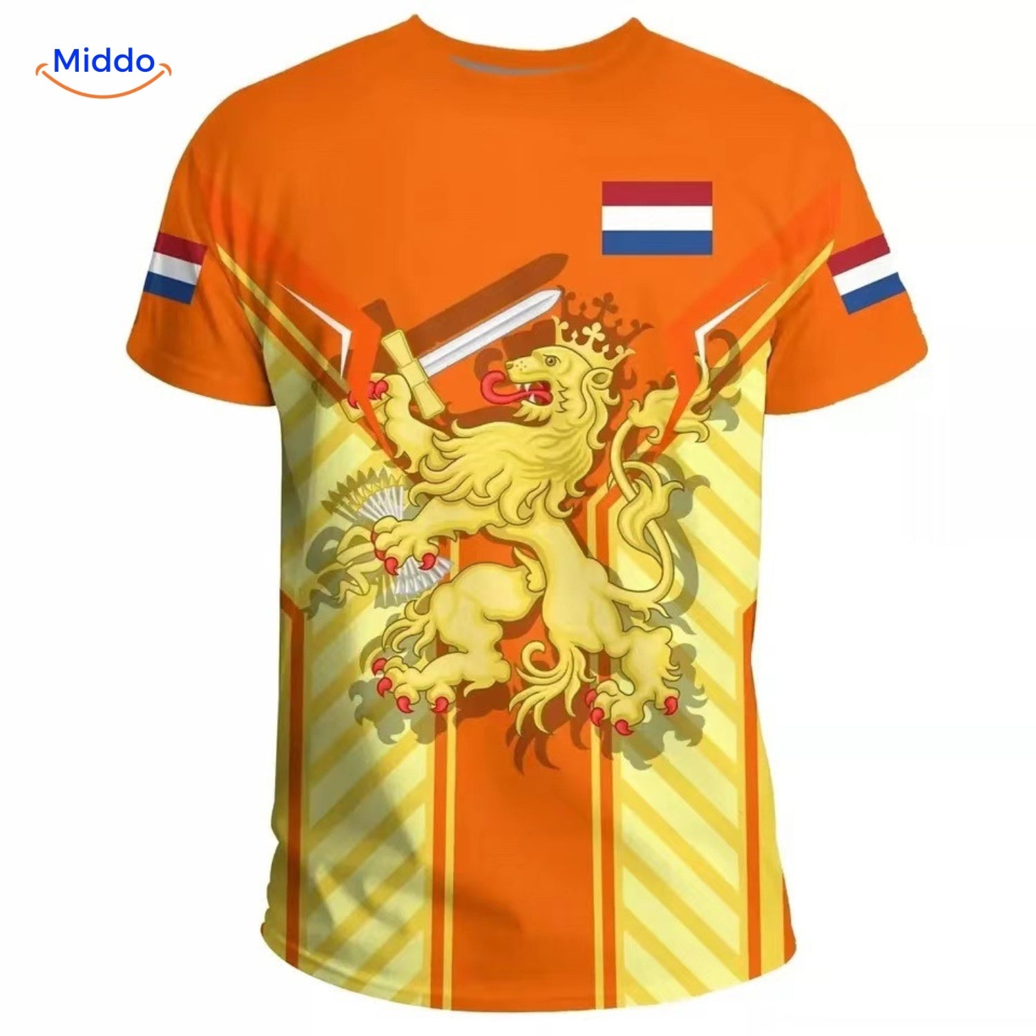 OranjeSpirit Fan T-Shirt | Ideal für Formel 1, Königstag & nationale Feierlichkeiten