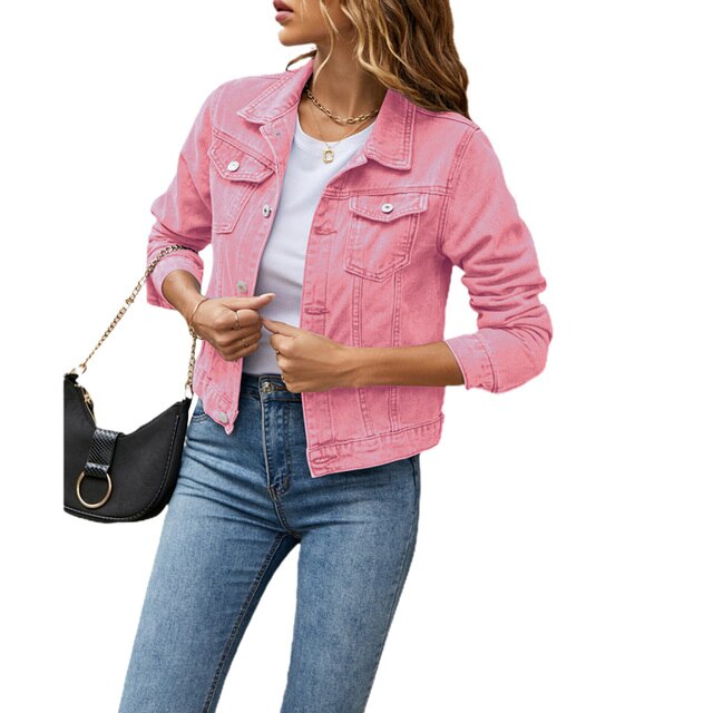 Lässige Jeansjacke für Frauen | Warm