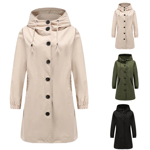 Drune | Modischer langer Trenchcoat Damen Wechsel Saison 2023