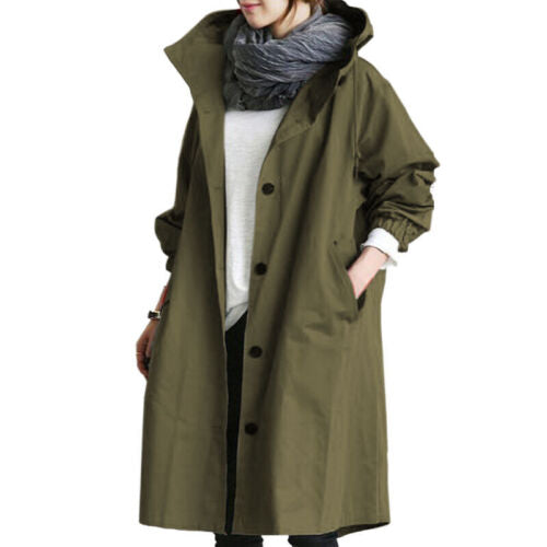 Drune | Modischer langer Trenchcoat Damen Wechsel Saison 2023