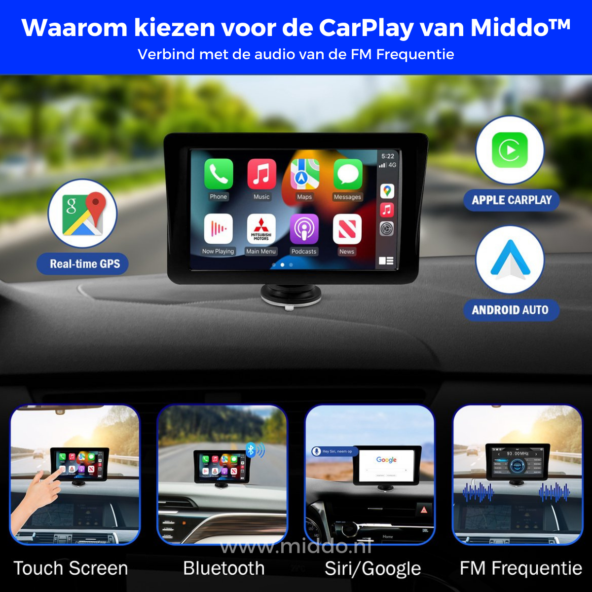 AutoBoost CarPlay & Android Auto | Upgrade dein Fahrzeug in 2 Minuten – Kein Einbau nötig!