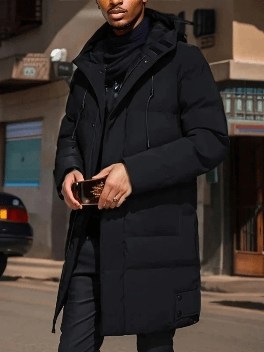 WinterHaven Warme Wasserfeste Parka – Stilvolle Lange Gefütterte Jacke