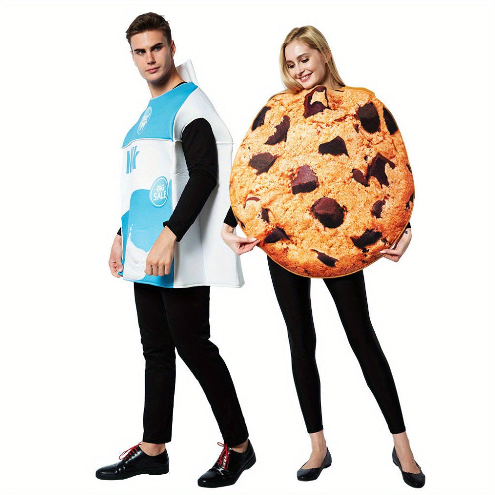 Lustige Paare Halloween Kostüme Milch Kekse Set