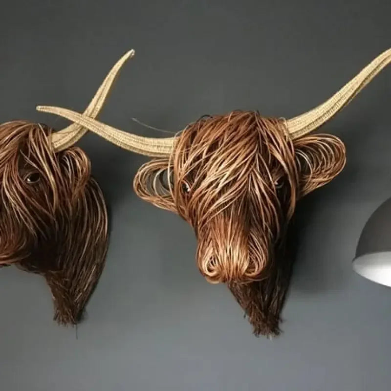 Frendorf Nature'sCow Handgemachte Kuh Wanddekoration für von der Natur inspirierte Räume