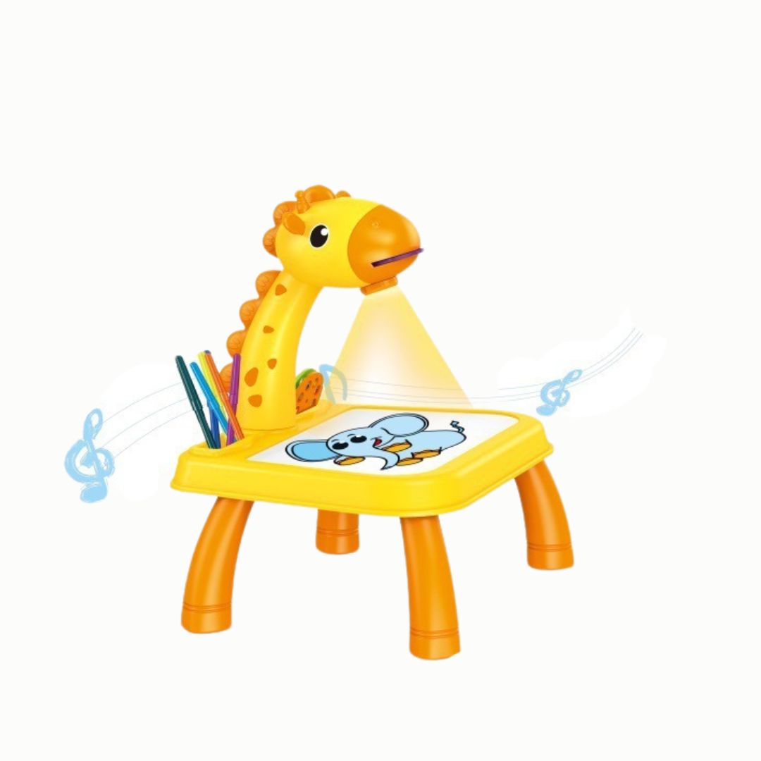 Kreativer Zeichentisch mit Projektor für Kinder