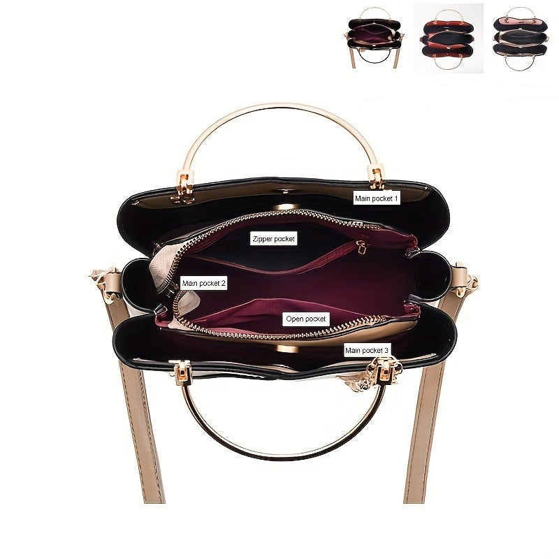 Luxuriöse Leder-Handtasche für Frauen | Klein