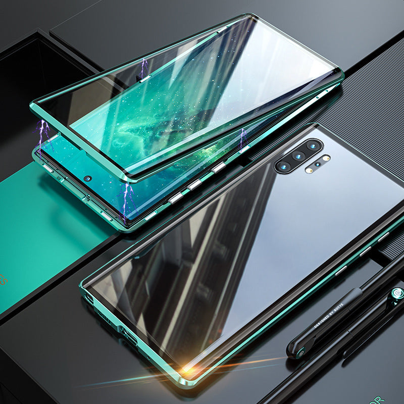 Sandsberg gehärtetes Glas Doppelseitige Handyhülle für Samsung