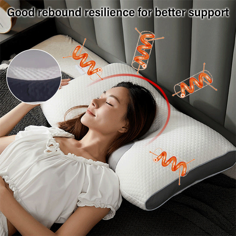 LuxiRest Antibakterielles Massagekissen | Ergonomische Nackenstütze für einen Erholsamen Schlaf und Entspannung