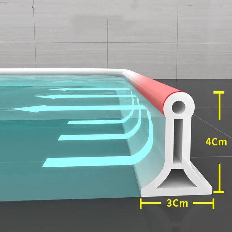 Flexible Wasserhaltebarriere für die Dusche – Einfache Installation
