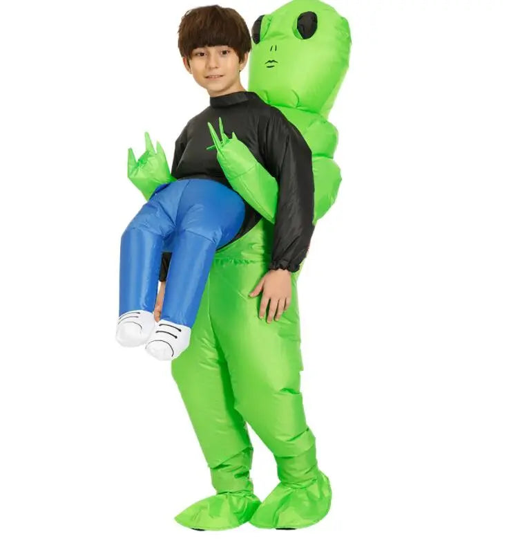 Alien Kostüm Aufblasbar Karneval Kinder und Erwachsene