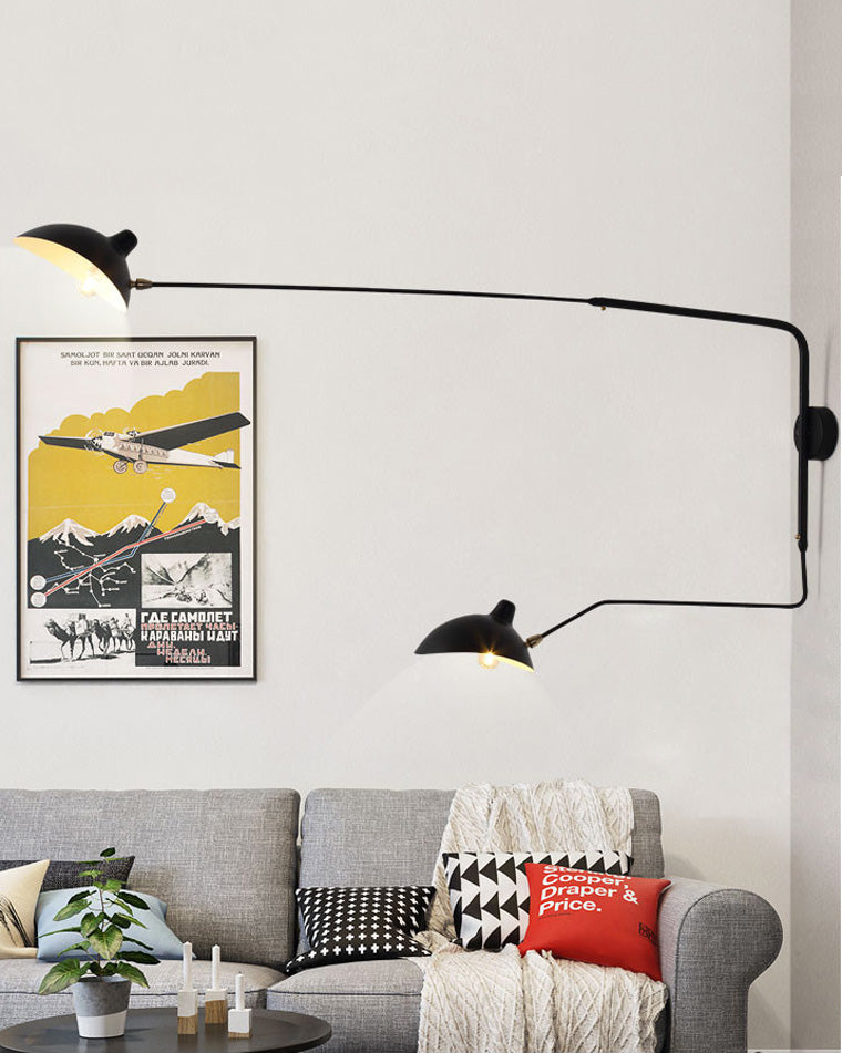 Wandlampe Mit Verstellbaren Armen - Doppelte Arme - Moderne Beleuchtung