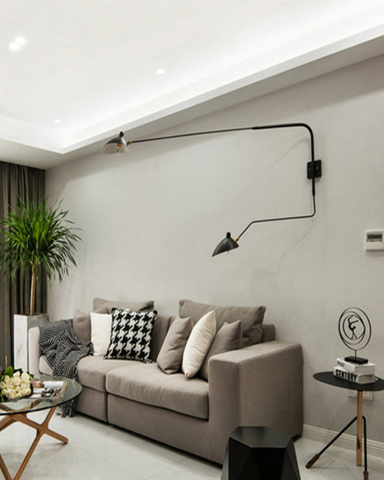 Wandlampe Mit Verstellbaren Armen - Doppelte Arme - Moderne Beleuchtung
