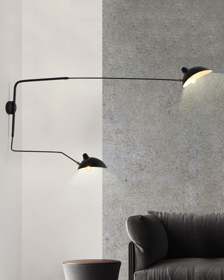 Wandlampe Mit Verstellbaren Armen - Doppelte Arme - Moderne Beleuchtung