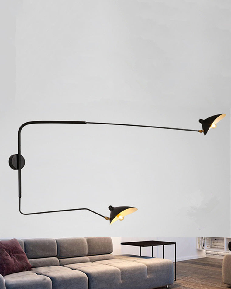 Wandlampe Mit Verstellbaren Armen - Doppelte Arme - Moderne Beleuchtung