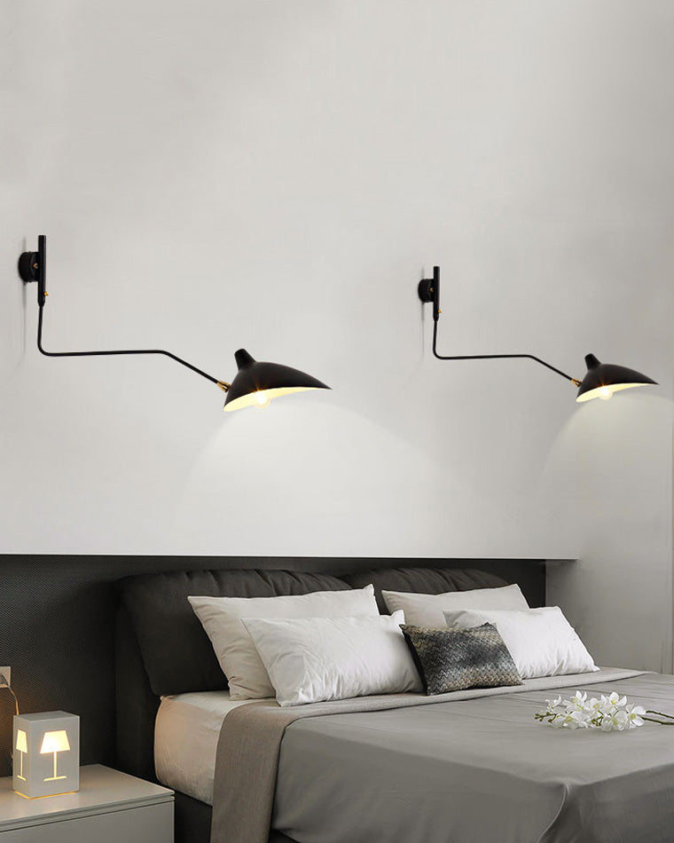 Wandlampe Mit Verstellbaren Armen - Doppelte Arme - Moderne Beleuchtung