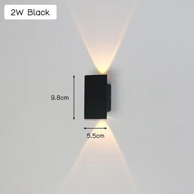 Applique LED LuxeWall - Außen - Modern - Aluminium