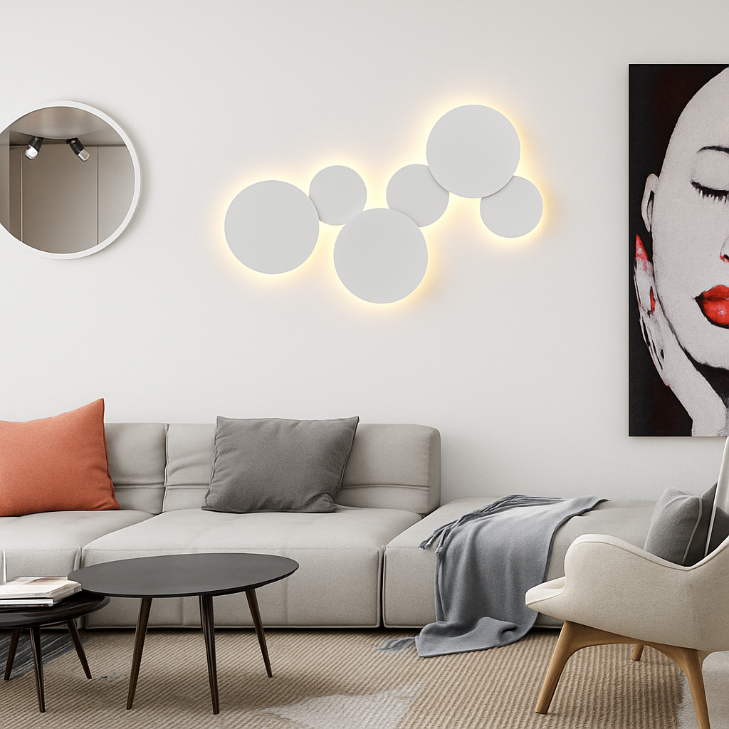 Runde LED-Wandlampe Eclipse (einzeln)
