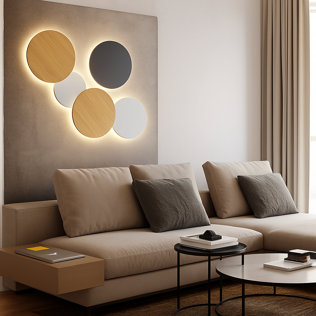 Runde LED-Wandlampe Eclipse (einzeln)