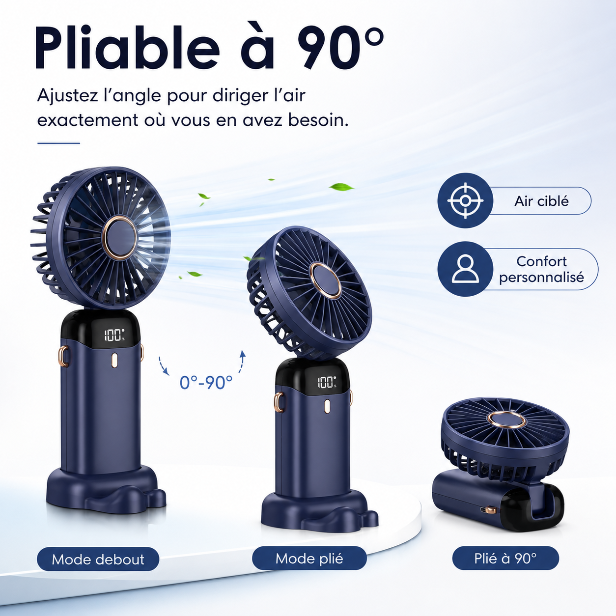 Wiederaufladbarer tragbarer Ventilator 5000mAh