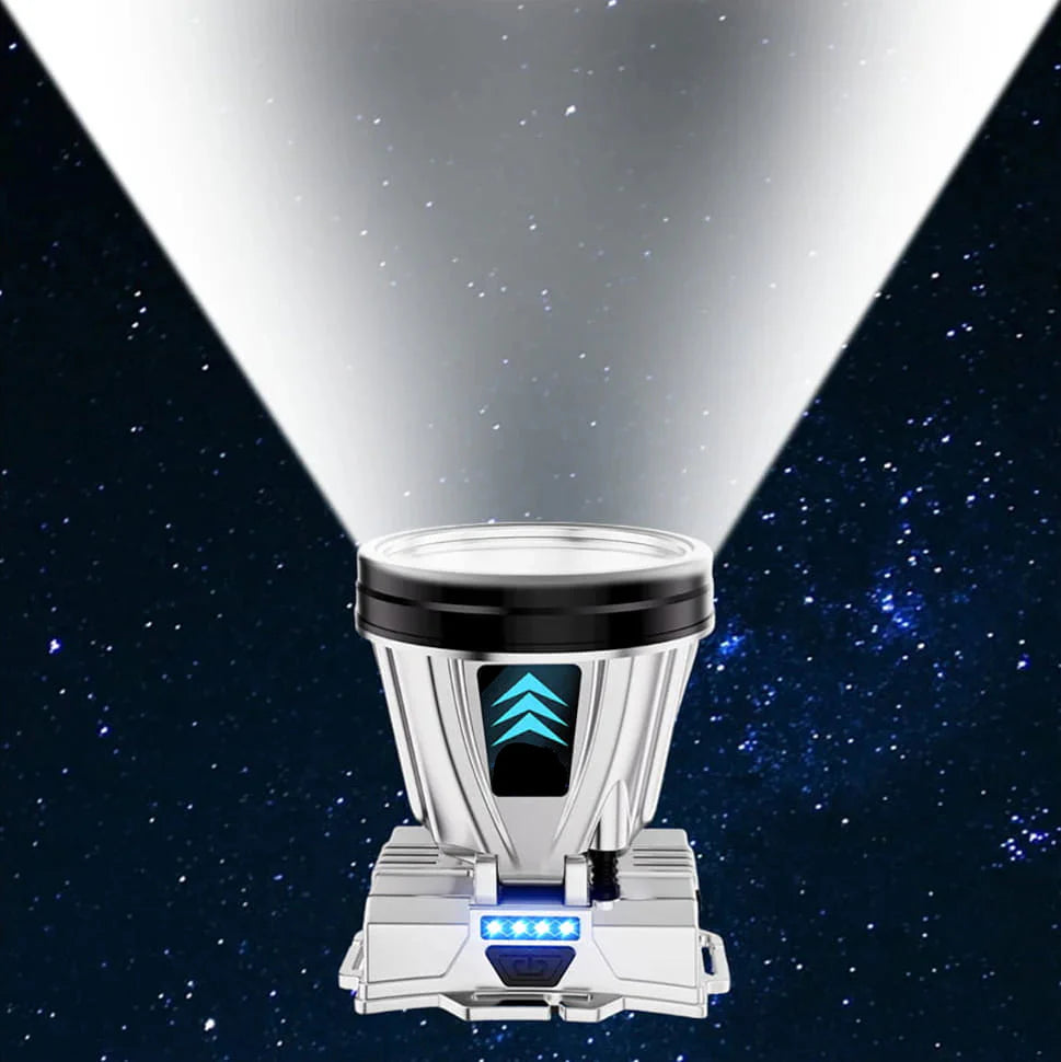 LuxeBeam LED Stirnlampe | Beleuchte deinen Weg mit einer ultrahellen und langlebigen Lichtquelle für nächtliche Abenteuer.