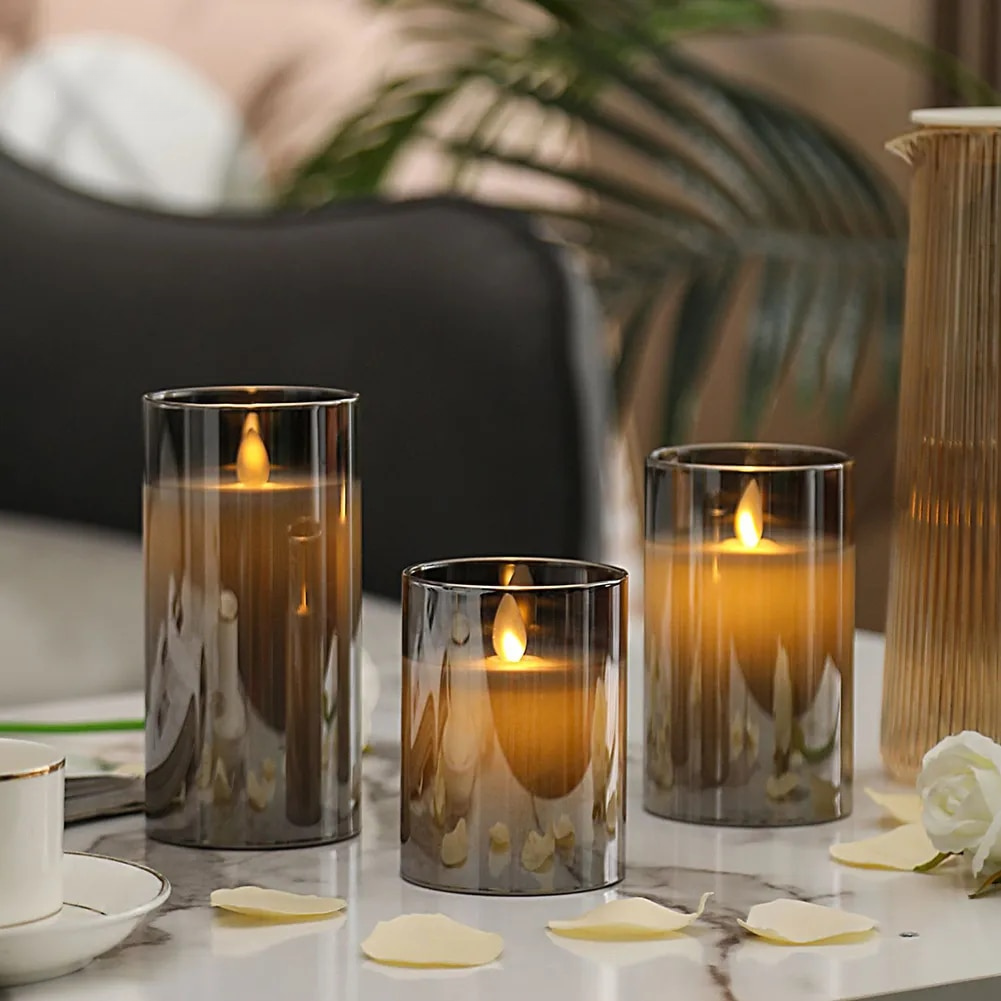 LuxeLumen LED Kerzen-Set | Elegante LED-Kerzen mit Fernbedienung für eine stimmungsvolle Atmosphäre
