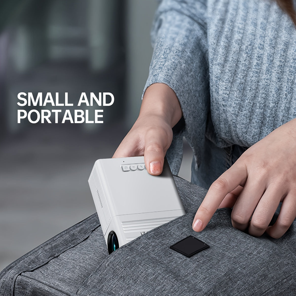 Ultra-Heller Mini-Projektor – Tragbar, HDTV & USB, Ideal für Heimkino & Draußen!