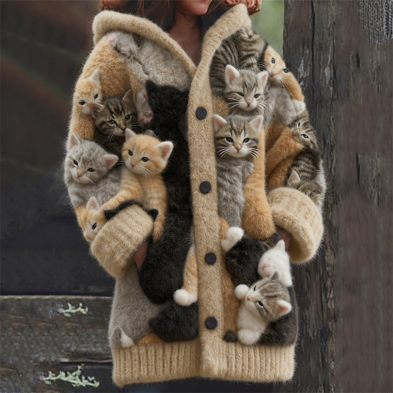 Wunderschön gefertigte Strickjacke