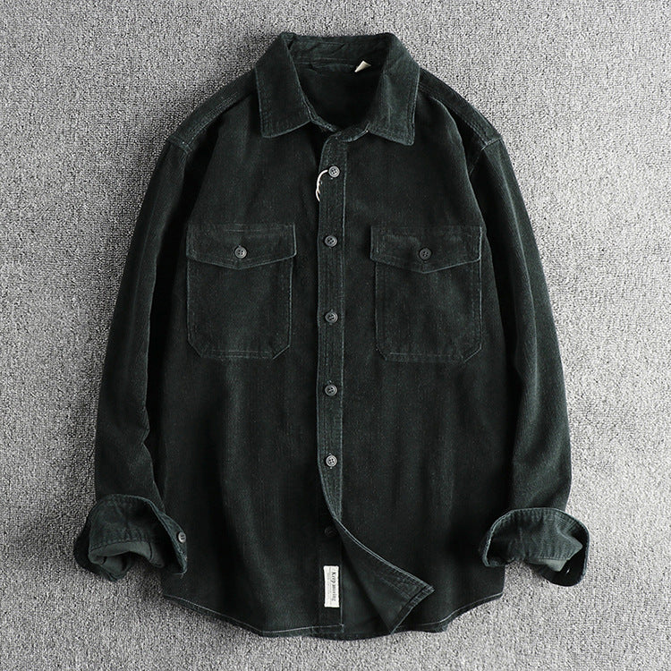 RetroRib Corduroy Hemd aus Baumwolle mit lockerer Passform