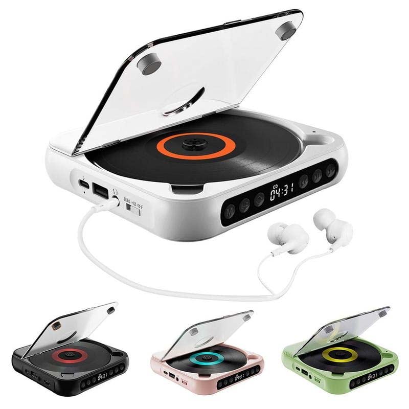 Tragbarer CD-Player - Bluetooth | Hi-Fi Klang | Mehrere Farben