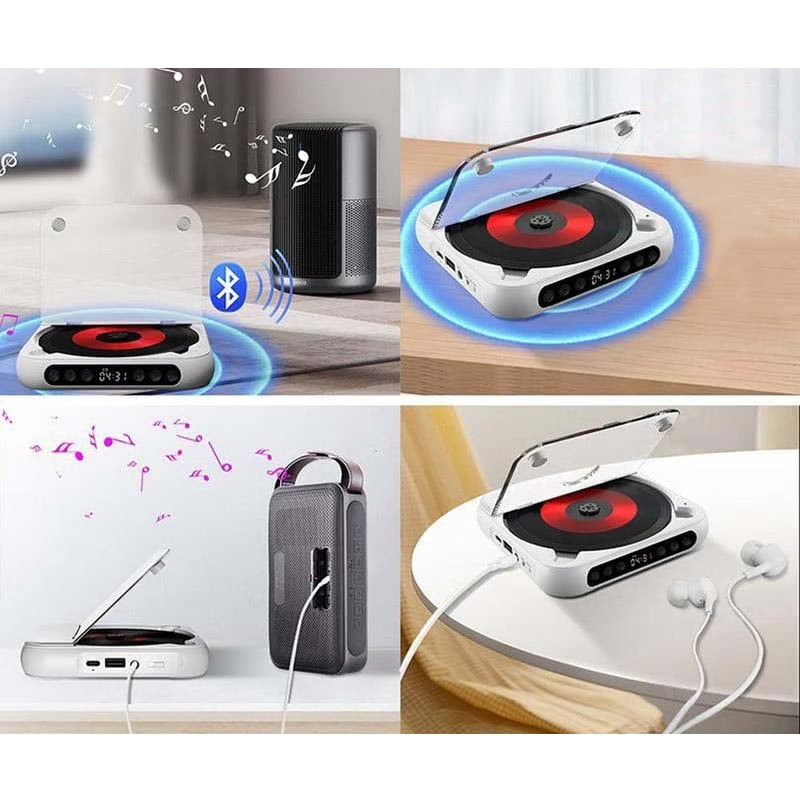 Tragbarer CD-Player - Bluetooth | Hi-Fi Klang | Mehrere Farben