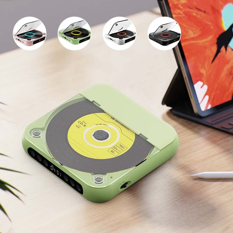 Tragbarer CD-Player - Bluetooth | Hi-Fi Klang | Mehrere Farben