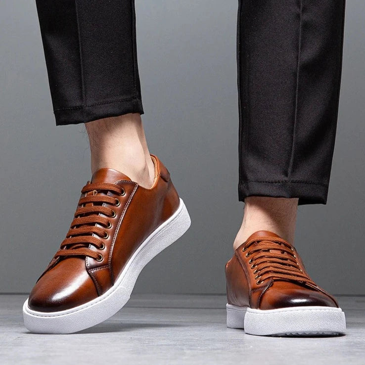 Leder Sneakers Herren - Stil & Komfort - David™