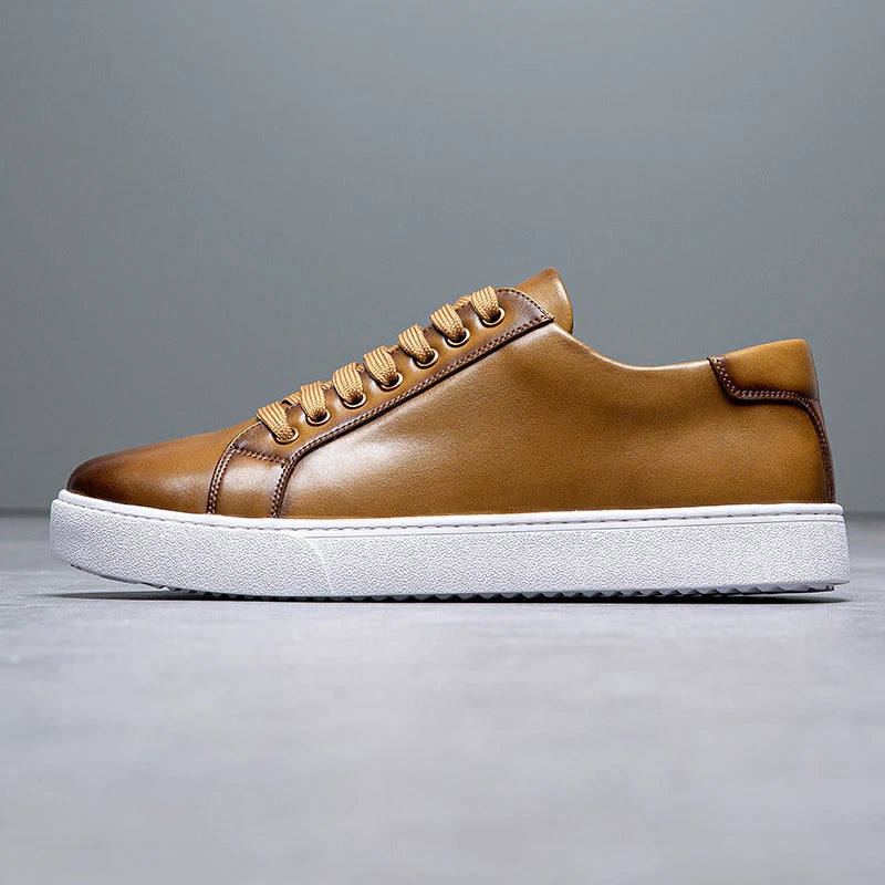 Leder Sneakers Herren - Stil & Komfort - David™