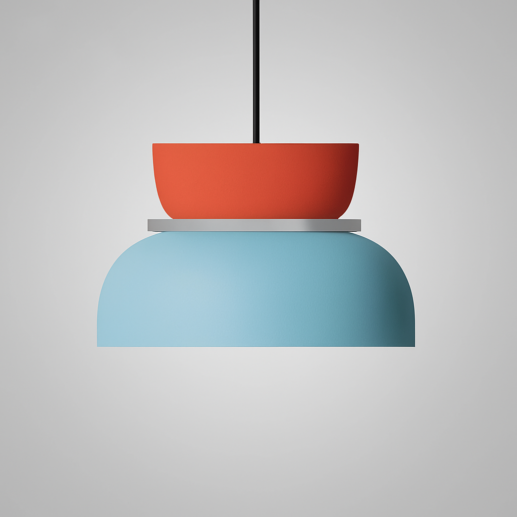 Nordic Zinklegierung Dual-Tone Kuppel Pendelleuchte LED 1-Licht