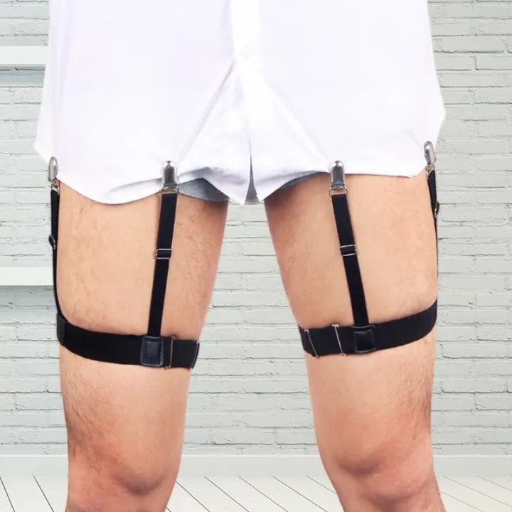 Herren Hemd-Stäbe Gummibänder Hosenträger für sicheren Hemd-Halter