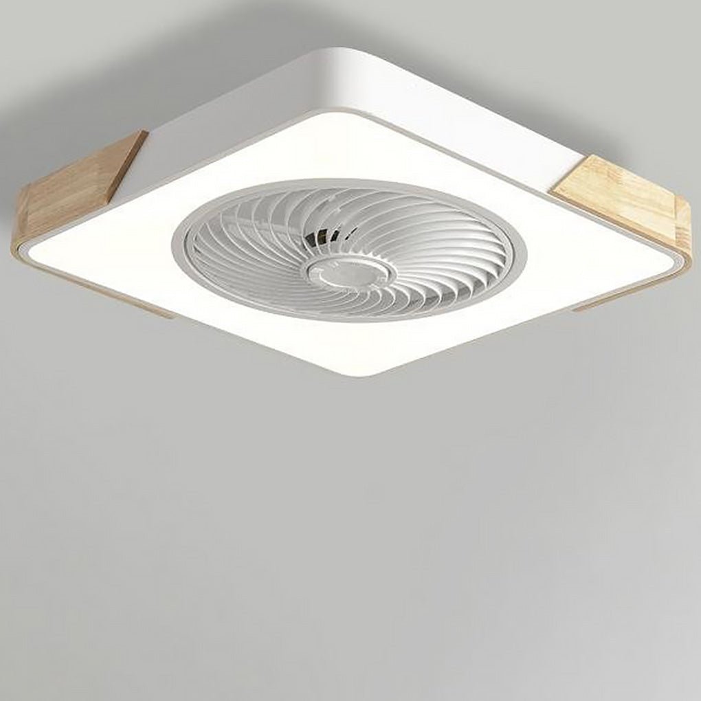 Moderner rahmenloser LED-Deckenventilator – Elegante und leise Kühlung mit Fernbedienung