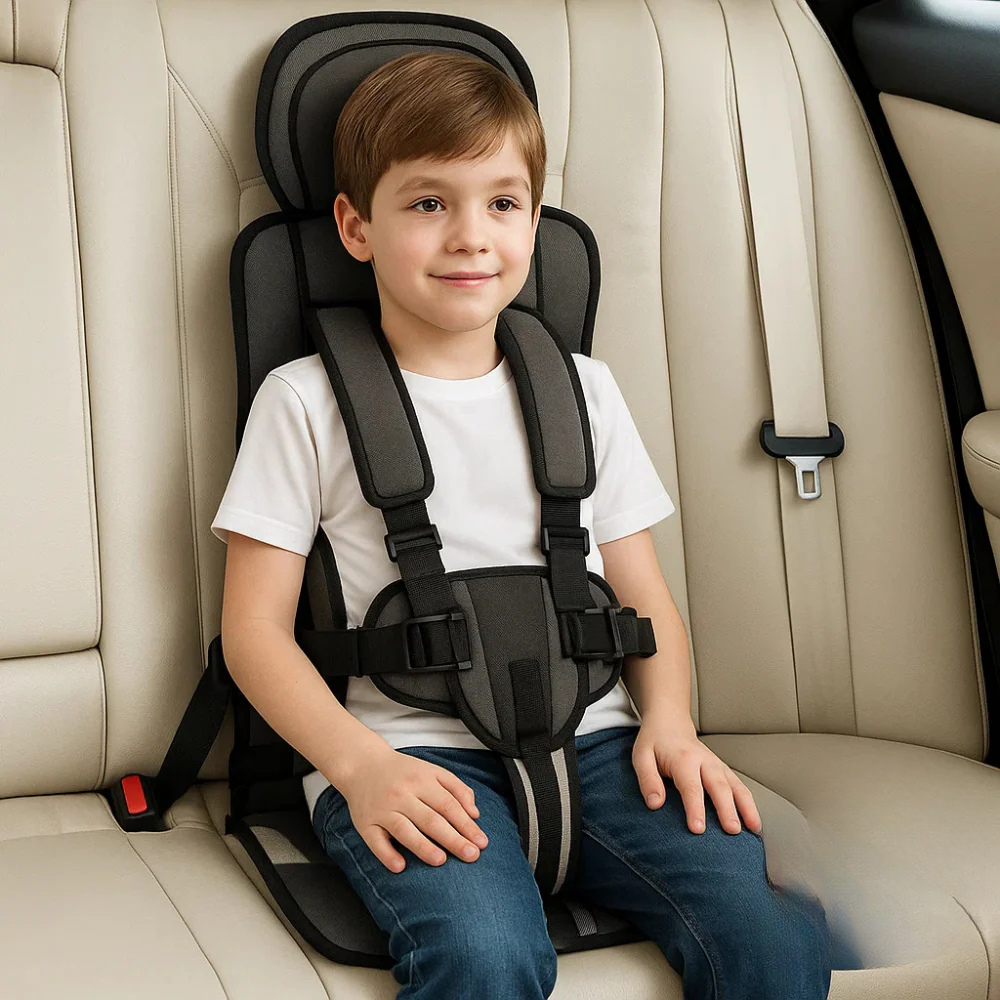 KinderReis Sicherheitsstuhl – Tragbarer Autositz 1–14 Jahre