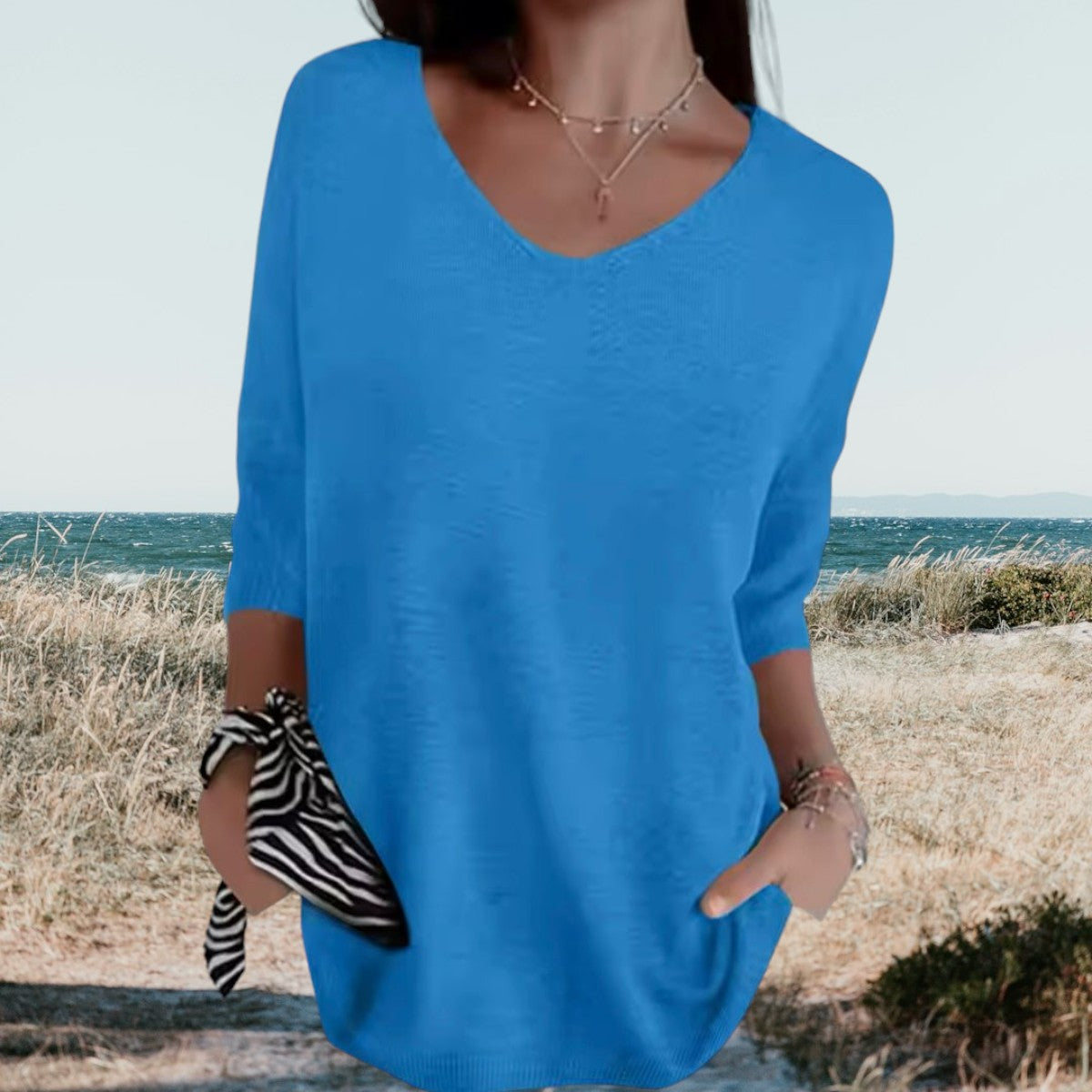 Gerda™ Sommer V-Ausschnitt Top