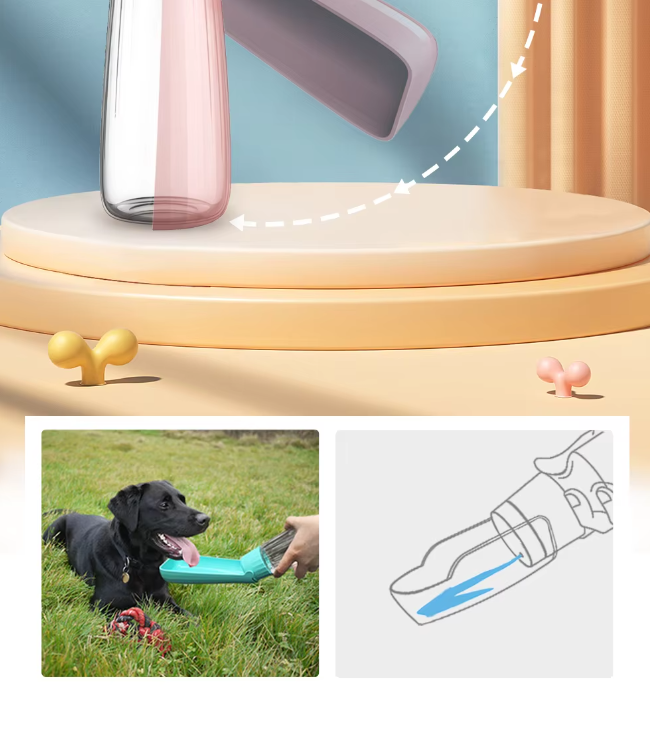 Hunde Wasserflasche - Reis Leaksafe 550ml