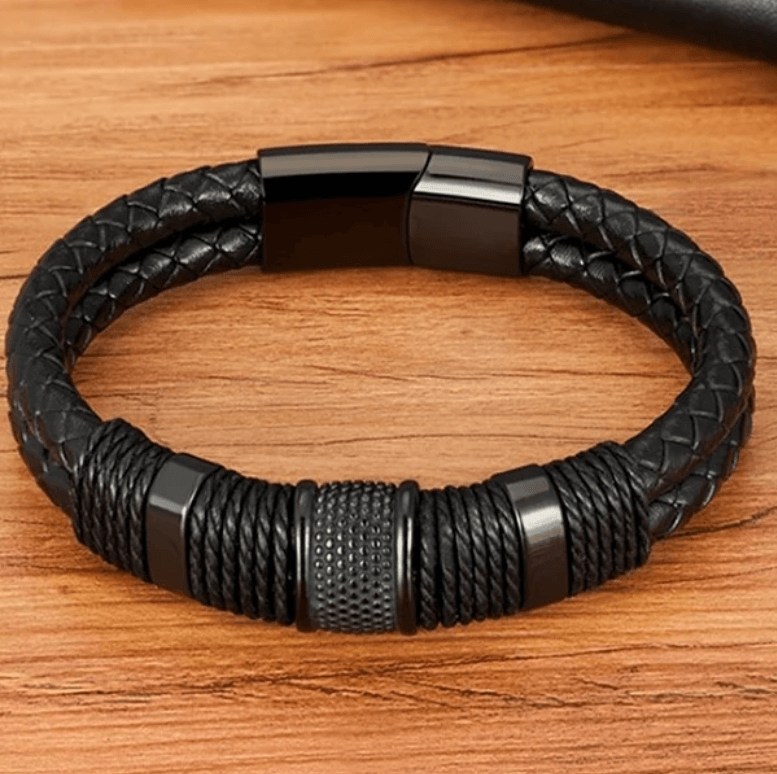 Armband im geflochtenen Lederstil