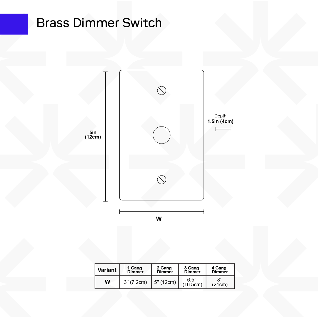 Messing Dimmer-Schalter