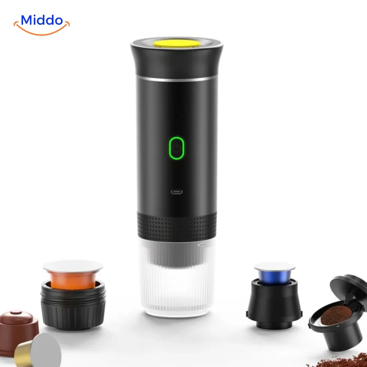 KaffeeGenie Tragbare Espressomaschine | Vielseitige 3-in-1-Lösung für perfekten Kaffee unterwegs