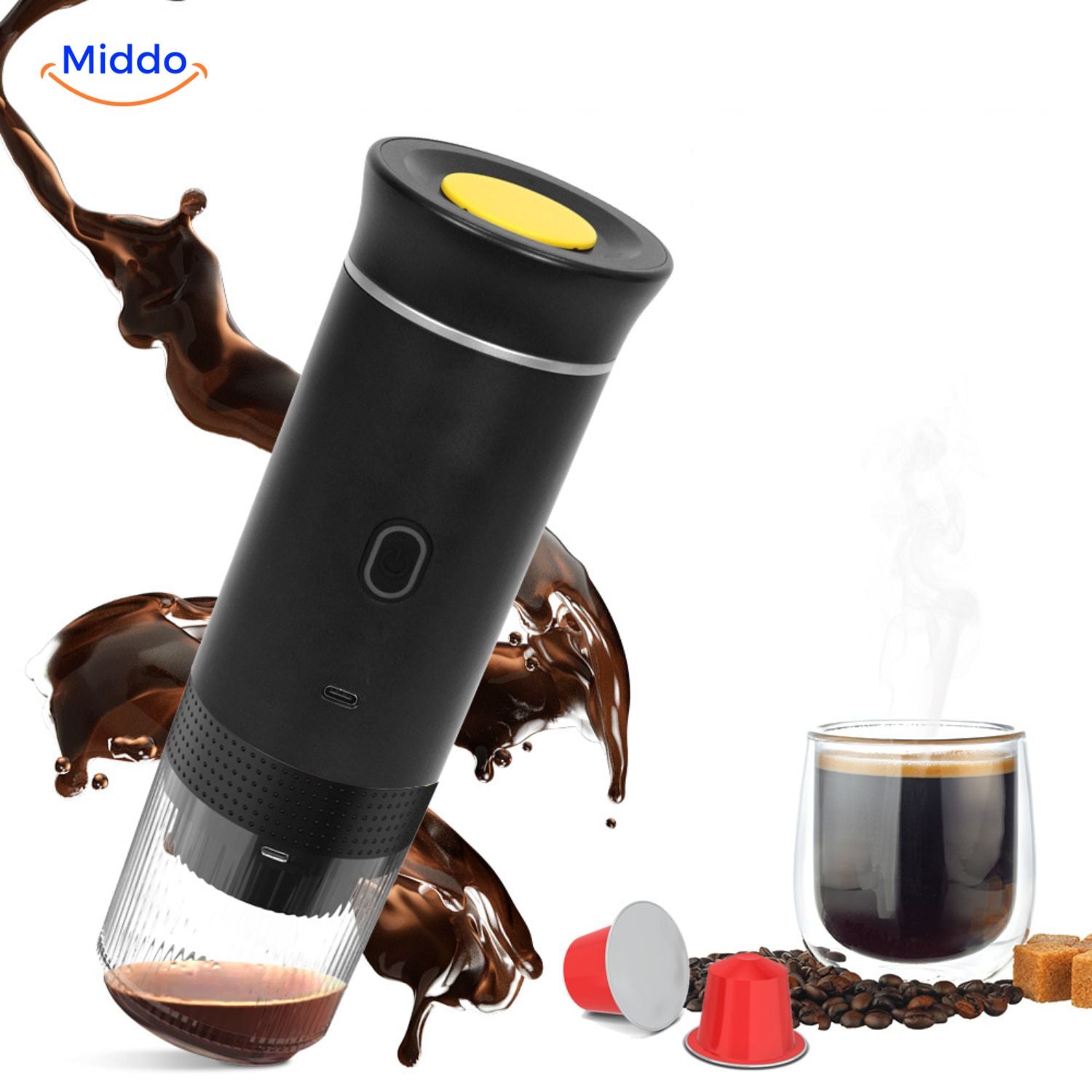 KaffeeGenie Tragbare Espressomaschine | Vielseitige 3-in-1-Lösung für perfekten Kaffee unterwegs