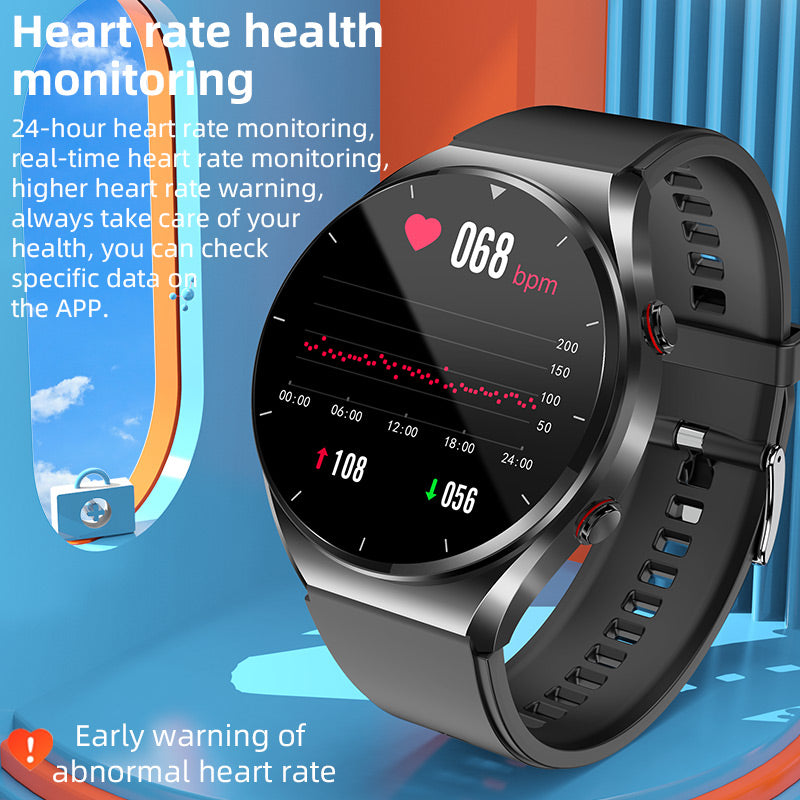 Blutzuckermessung mit einem Klick|Blutzucker Blutdruck EKG|EKG HRV Herzfrequenzüberwachung Smart Health Uhr